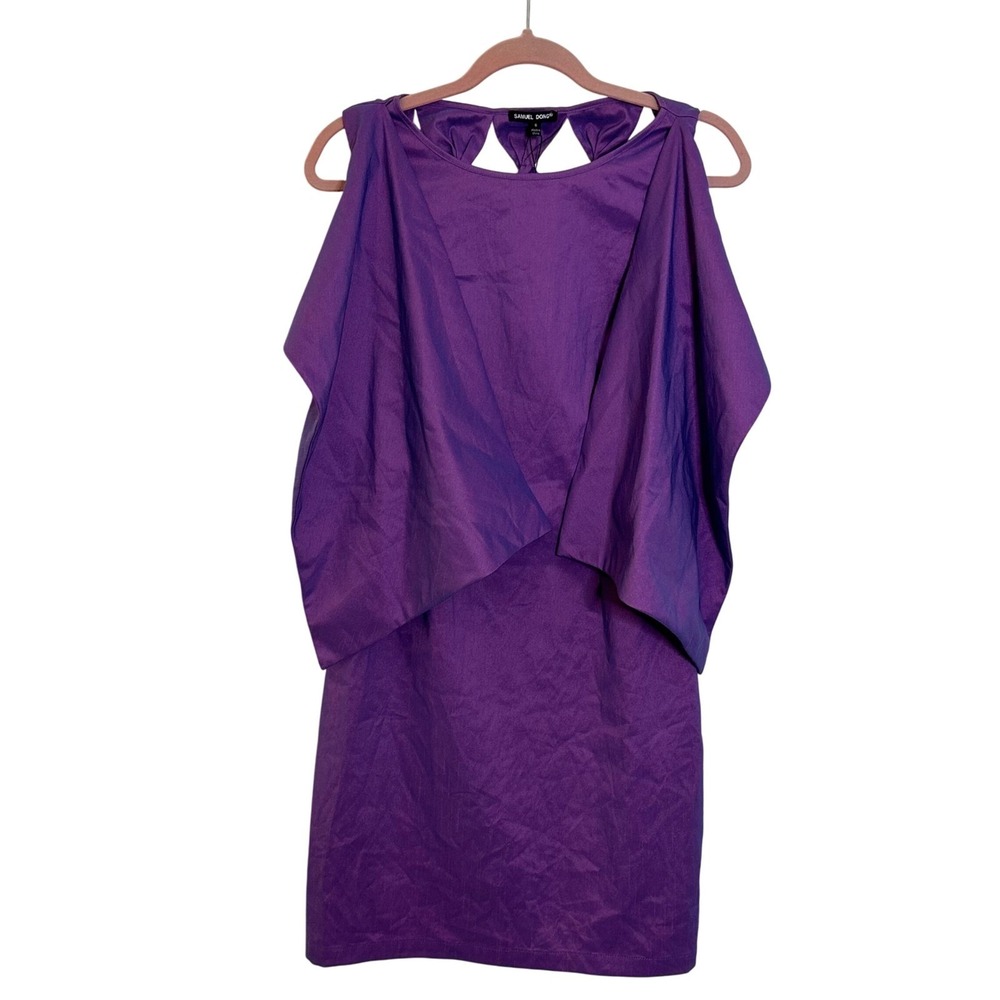 Samuel Dong Sleeveless Sheath Dress Size‎ S Orchid Purple Cocktail Party NEW